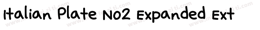 Italian Plate No2 Expanded Extrabol字体转换
